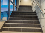 Fototapeta Na drzwi - staircase - emergency exit in hotel, close-up staircase, interior staircases, interior staircases hotel, Staircase in modern house, staircase in modern building