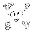 © Bonista - Nice animal pigs icons set for decoration and designe.