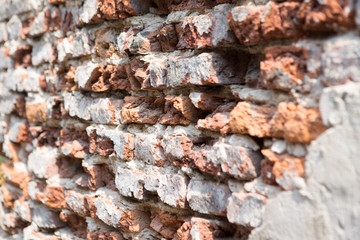 Wall Mural - Old brick wall and concrete crack