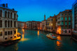 Venezia, veduta sul Canal Grande al tramonto