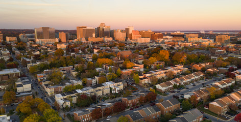 Wall Mural - Wilmington Deleware Late Afternoon Light Downtown City Skyline