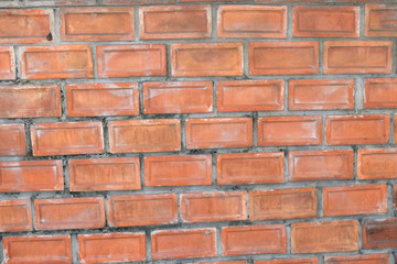 Canvas Print - old vintage dirty brown brick wall background