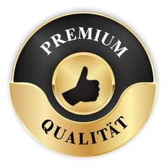 Poster - goldenes Siegel für eine Premium Qualität