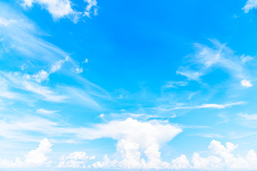 The nature of blue sky with cloud in the morning.