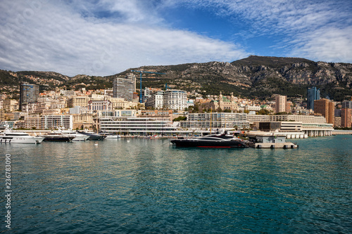 Plakat Monaco Monte Carlo Skyline