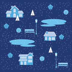 Sticker - winter vacations christmas