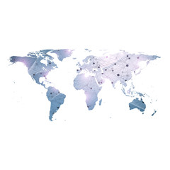 Wall Mural - vector template world map with global technology networking concept. global network connections. dig