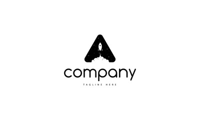 Wall Mural - rocket start logo
