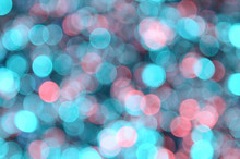 Red,turquoise,cyan,aquamarine  Colored Abstract Background With Bokeh