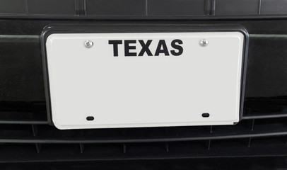 Wall Mural - Blank empty TEXAS license plate. Copy space.