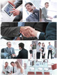 © yurolaitsalbert - collage. business, technology, partnership and cooperation development.