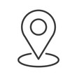 Map pointer vector icon in modern flat style isolated. Symbol map pointer is good for your web design.