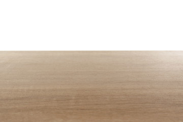 Canvas Print - Stylish wooden table top against white background