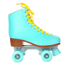 Wall Mural - bright stylish roller skate on white background
