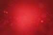 canvas print picture - Christmas background red holiday abstract light bokeh and glitter Abstract with red background