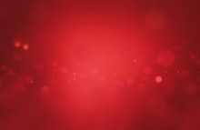 Christmas Background Red Holiday Abstract Light Bokeh And Glitter Abstract With Red Background