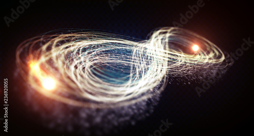 Photographie Infinity symbol of glowing lines