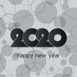 2020 Happy New Year or Christmas background creative design for your greetings card, flyers, invitation, posters, brochure, banners, calendar