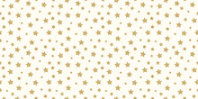 Hand Drawn Stars On A Background - Seamless Pattern. Vector.