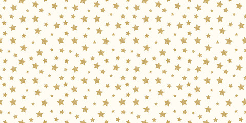 Wall Mural - Hand drawn stars on a background - seamless pattern. Vector.