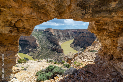 Fototapeta Diabła jar przegapia przy bighorn jaru Krajowym Rekreacyjnym terenem, Montana, usa