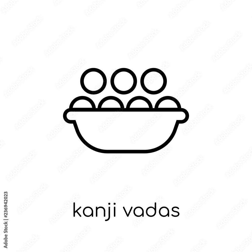 Kanji vadas icon. Trendy modern flat linear vector Kanji vadas icon on ...