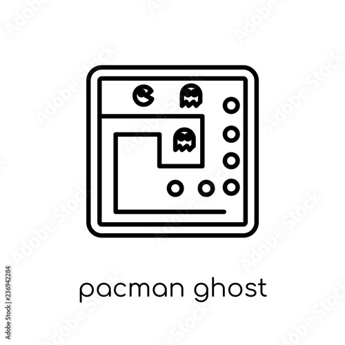 Fotografie, Obraz Pacman ghost icon from Entertainment collection.