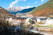 beautiful town of pyrenees, spain