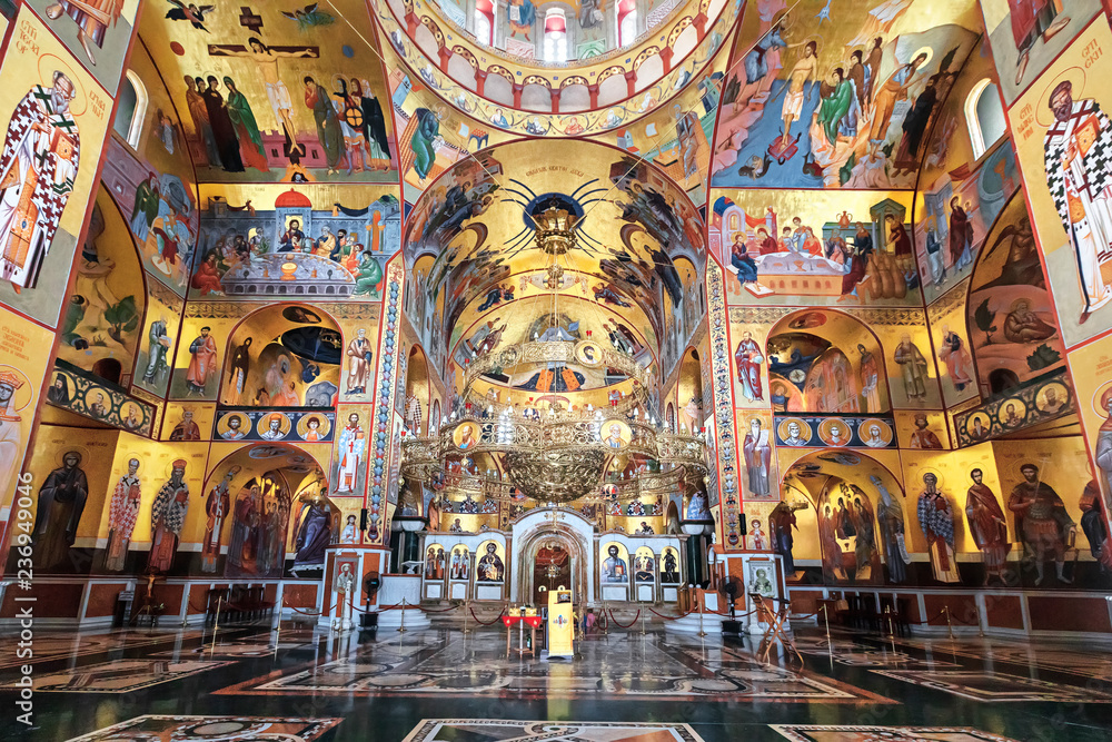 Obraz na płótnie Cathedral of the Resurrection in Podgorica. w salonie