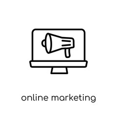 Wall Mural - online marketing icon from marketing collection.