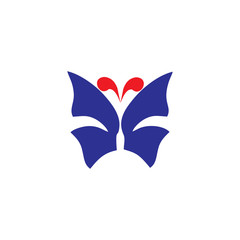 Wall Mural - abstract butterfly icon