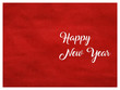 Happy New Year Over Red Background