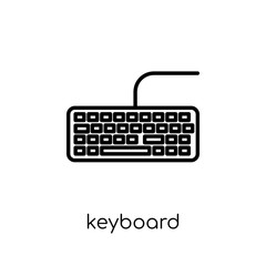 Wall Mural - keyboard icon from electronic devices collection.