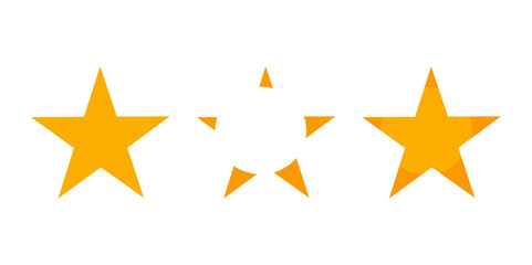 Wall Mural - three christmas star icons
