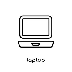Wall Mural - laptop icon from electronic devices collection.