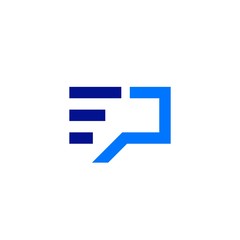 Wall Mural - ep letter monogram logo vector icon chat talk stats