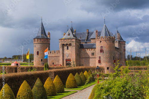 Plakat Zamek Muiderslot w pobliżu Amsterdamu - Holandia