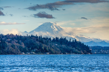 Wall Mural - Mountain And Puget Sound Scene 6