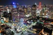 Aerial view of Dallas Texas at night