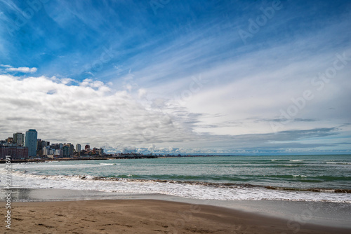 Fotografia, Obraz coast of the Atlantic Ocean. Argentina Mar del Plata