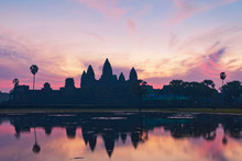 Sunrise At Angkor Wat Temple