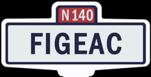FIGEAC - Ancien Panneau Entrée D'agglomération 