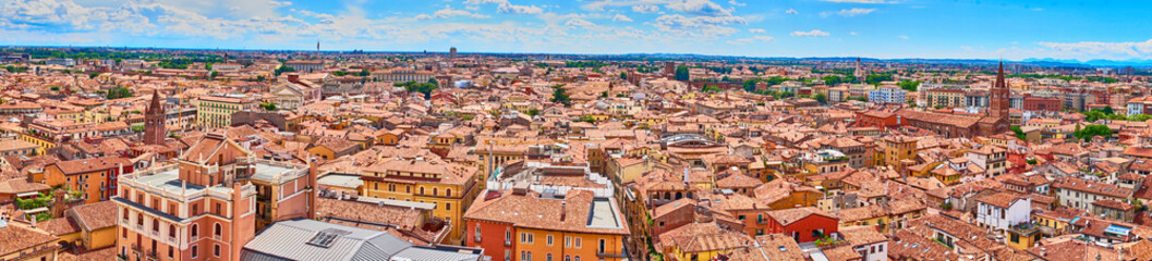 Wall Mural - Cityscape of Verona in Italy / Seen from the Tower of Lamberti next to 