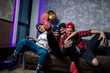 © alfa27 - crazy young people having fun together, carefree youth in positive mood. happiness. frienship concept