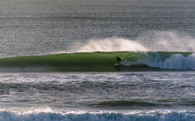 Surfing at Ocean beach in San Francisco 