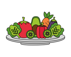 Sticker - healthy food fresh