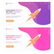 The Concept Head of the Landing Page Vector Template Design