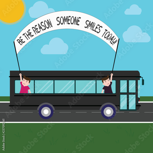 Handwriting Text Be The Reason Someone Smiles Today Concept