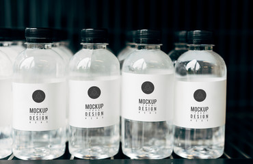 Wall Mural - Mockup for mineral water bottles