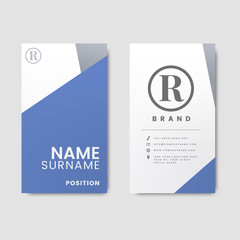 Sticker - Minimal modern business card design featuring geometric elements